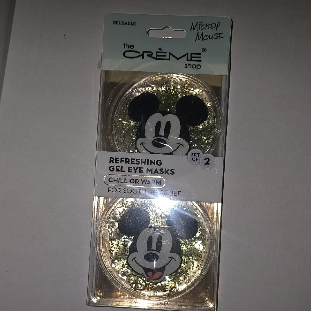 The Crème Shop x Mickey Mouse Gold Refreshing Gel Eye Masks (Set of 2)